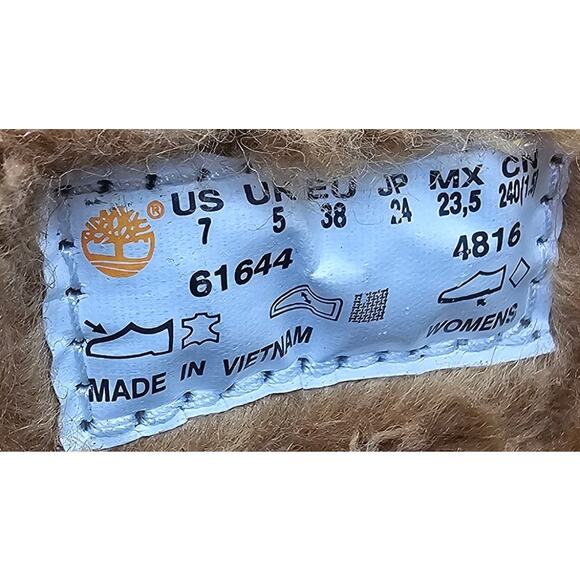 Timberland Mukluk Wheat Nubuck Boots Faux Fur Lining Winter Bootie Women's 7 - Picture 9 of 10